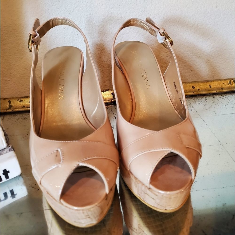 Stuwart Weitzman wedge nude patent - Picture 12 of 12